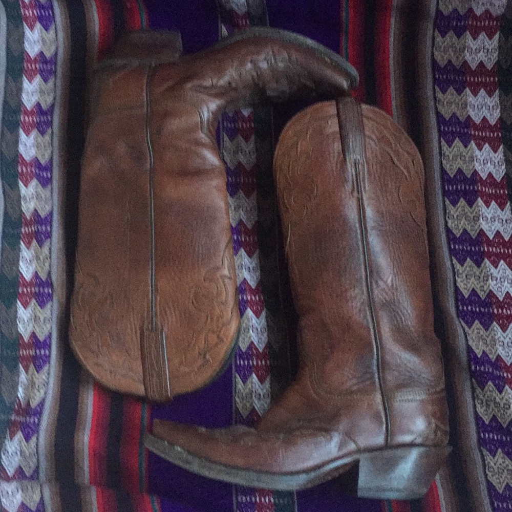 Lucchese brown cowboy boots